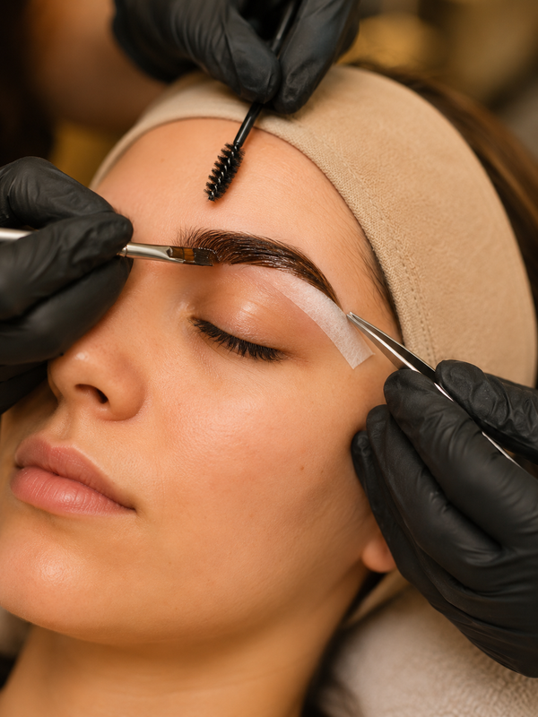 Wenkbrauwen verven + waxen/epileren