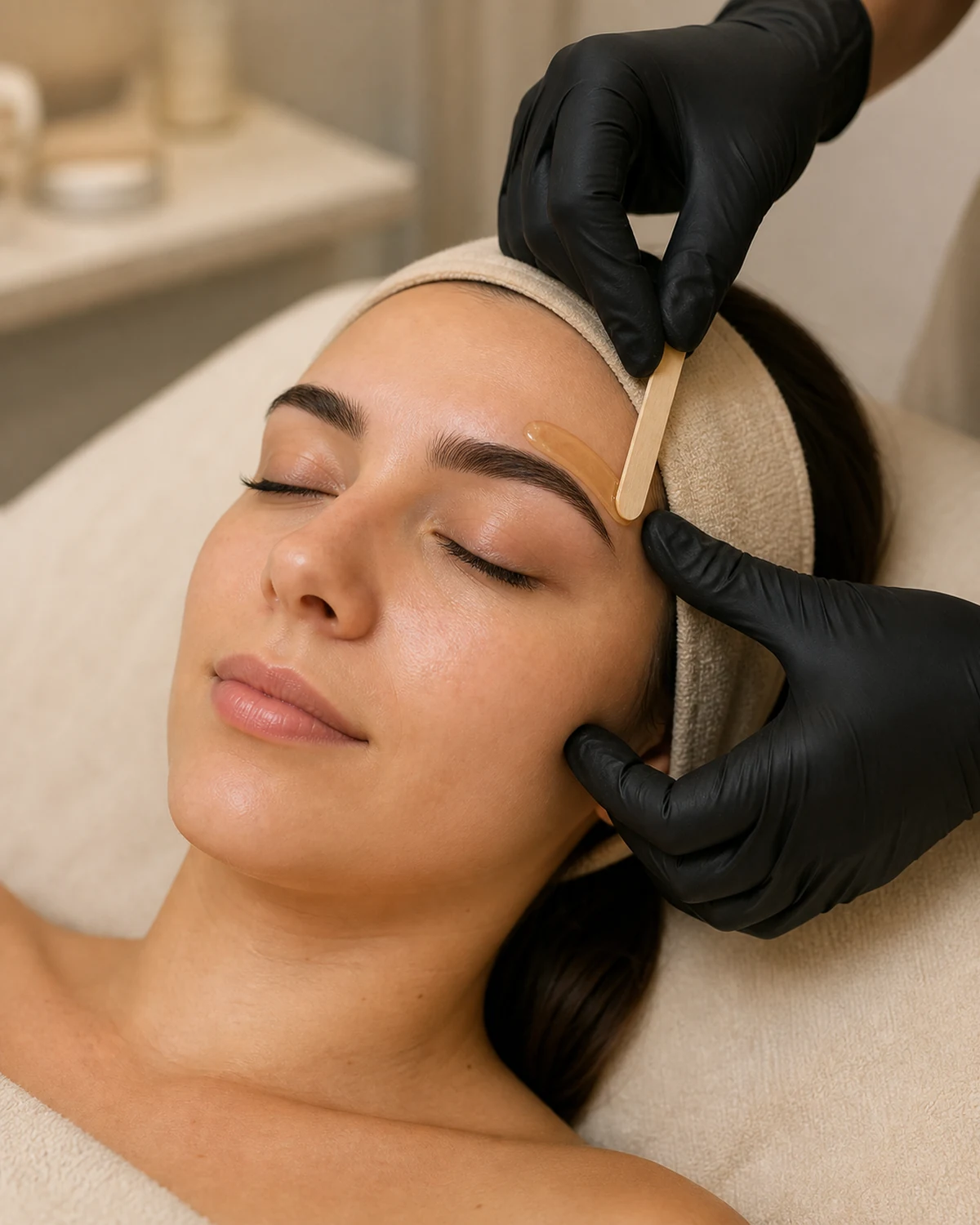 Wenkbrauwen verven + waxen/epileren behandeling bij beCatyful Deventer
